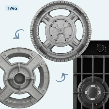 Рассекатель пламени (большой) для газовой плиты 126 мм