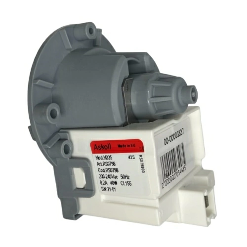 Насос для стиральной машины Askoll M325 RS0798, 40W, 3 винта, фишка назад